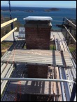 masonry repair on Plymouth chimney